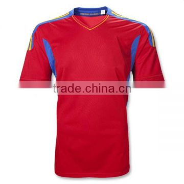 Most Popular Red Slim Fit Blank Soccer Jersey