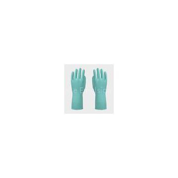 Household Latex Gloves With straight cuff , Fish scale grip waterproof gloves