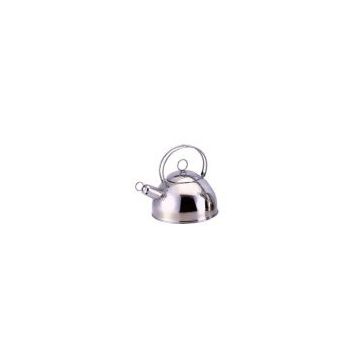 whistling kettle with stainless steel wire handle and knob