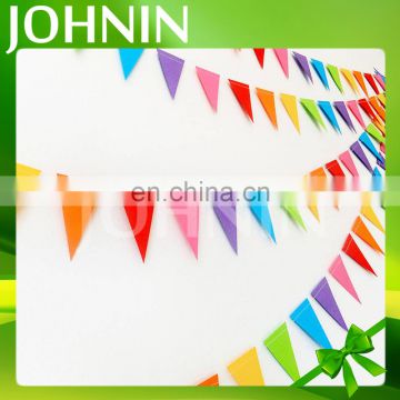 Online shopping decorative colored durable triangle pennant string hang banner