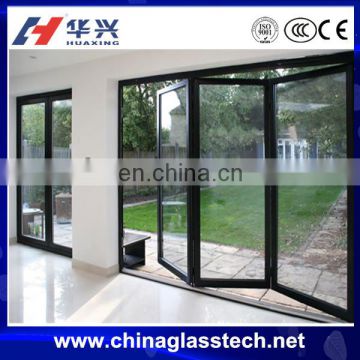 CE aluminium frame exterior double-glazed insulation glass bifold door/ garden entrance bifold door