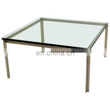 Customized toughened clear tempered glass table top