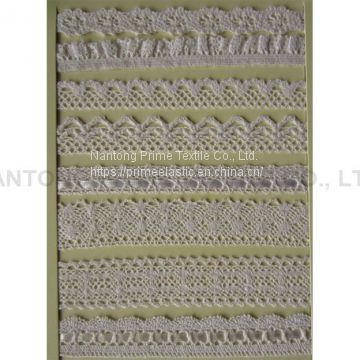 wihte cotton lace      cotton lace   wholesale white cotton lace      Elastic Lace    organic lace