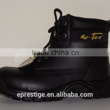 PU injected steel toe leather safety boot