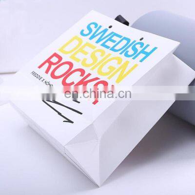 custimized printed birthday children candy paper bag with logo packaging black gift bags for clothes