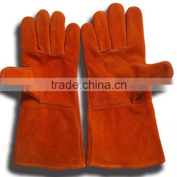 AB grade cow split leather welding gloves for welders