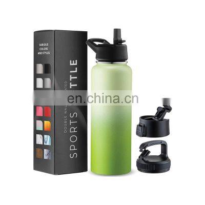 Wholesale 500ML Double Wall Vacuum Insulated Stainless Steel Water Small Bottle And Packaging Lids Bottle Caps Closures