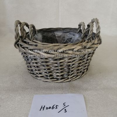 Hot Sale Custom Small Natural Willow Storage Basket