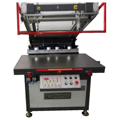 TMP-100130A High precision line Semi-automatic Oblique Arm Screen Printer