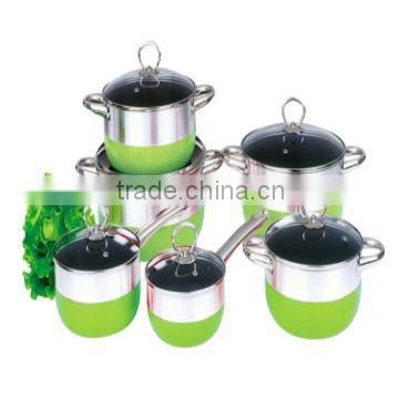 Colorful aluminum cookware sets