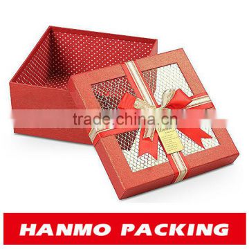 christmas small gift boxes with pvc window wholesale
