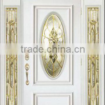 luxury design USA and Canada market fiberglass entry door with side lites