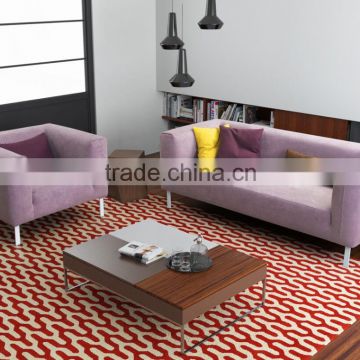 2015 modern furniture sofa hot sale fabric pink sofa set