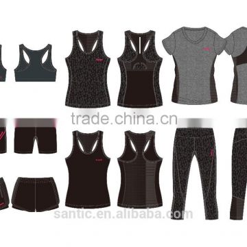 2015 News Women's Running set/Bra/Vest/T-suit