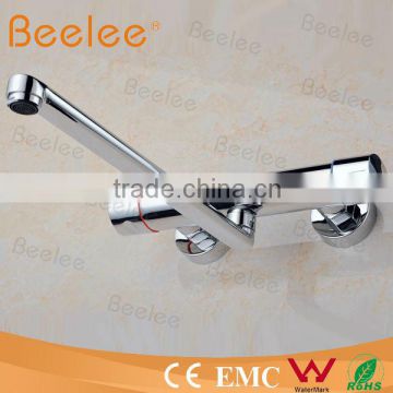 Wall Mounted Dual Handle Bathtub Faucet,Bathtub Mixer(QR7801D)