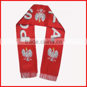 red color scarf in good quality,130*14cm double layers scarf,Poland scarf