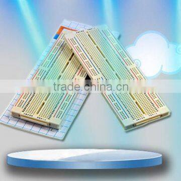 2014 hot sell white ABS metal 840 tie-point electronic solderless breadboard