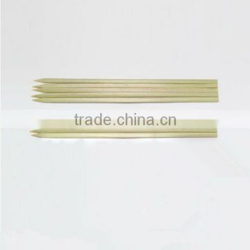 Natural high quality bamboo green flat pick with skin