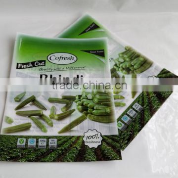 Customized Frozen Vegetable Printing Food Packaging bag