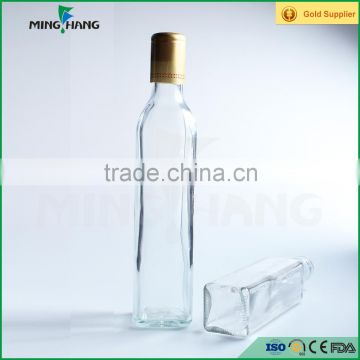 60ml 100ml custom square glass cooking oil bottle