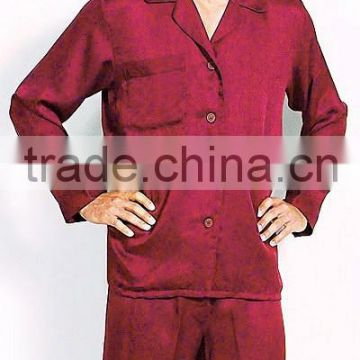Jacquard Men's Silk Robes Print Sleep Pants Boxers Silk Jacquard Pajama Sets