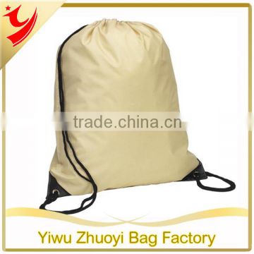 2014 wholesale nylon drawstring backpack beach bag use