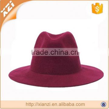 promotion plain unisex fedora hat