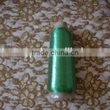 Green MS/ST Embroidery metallic yarn color