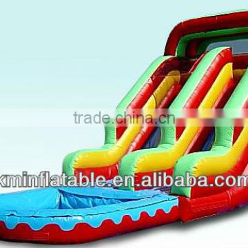 rainbow inflatable water slide