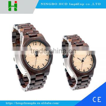 2016 classical ebony wooden watch wood box men wristwatches