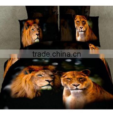bedding set 3d with different animals printing for sale