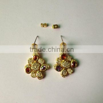 cubic zirconia brazil style bridal earrings