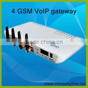 4 GSM VoIP Gateway/GSM Converter SIP IP Phone Adapter