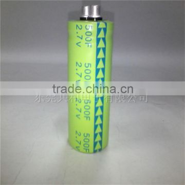 HOT !! large ultracapacitor 500f 2.7v supercapacitor cold starting using car