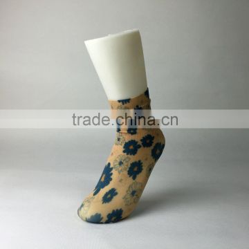 Best sale women charming printed nylon anklet socks