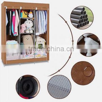 free standing diy fabric portable dustproof indian bedroom wardrobe designs