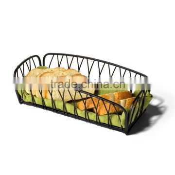 Fast Food Metal Wire Bread Chips Storage Basket