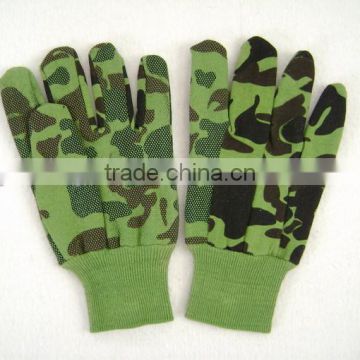 Color camouflage jersey gloves for protect