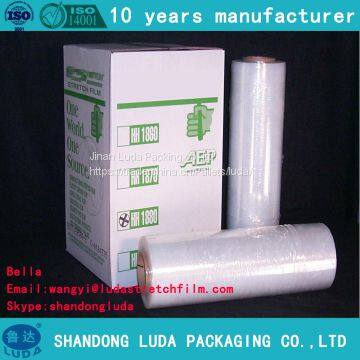 Factory wholesale anti tear transparent LLDPE pallet packaging stretch wrap film