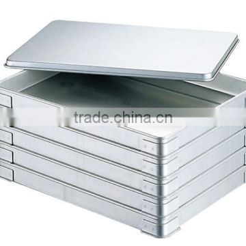 EBM Aluminium Gyoza Vat Container and Lid for Dumpling Gyoza Alumite Vat