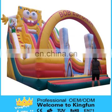 Popular inflatable sponge carton slide for kids