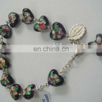 glass rosary chaplet