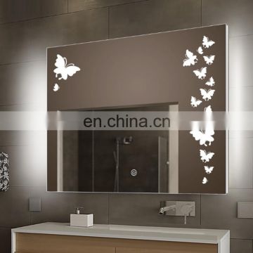 China Mirror Factory Wholesale bathroom lighting with butterfly for bedroom
