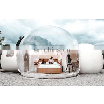 Outdoor Restaurants Single Tunnel Pop Up Clear Inflatable Transparent Bubble Dome Camping Tent Hotel