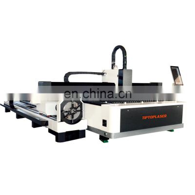 Metal Tube and Plate Fiber Laser Cutting Machine with rotary device for sale