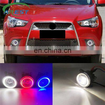 1 Set 2 Functions Auto LED DRL Daytime Running Light For Mitsubishi ASX 2011-2018 Car Angel Eyes Fog Lamp Foglight