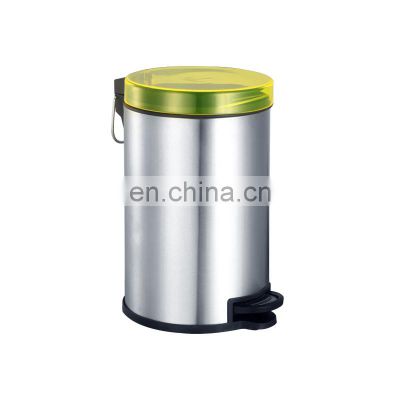Houseware compost stainless steel waste bin trash can for home