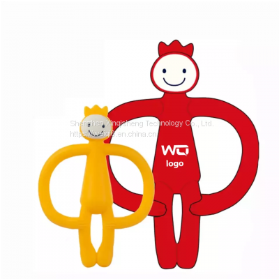 hot sale high quality silicone baby toys monkey teether mold making silicone toys teething