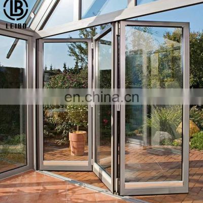 Custom Bi-Folding Kitchen Custom Bi Fold Aluminum Folding Doors with Clear Double Glass