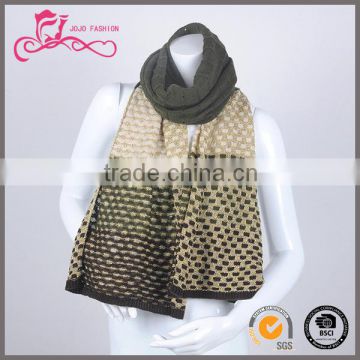 wholesale 2016 latest men fashion cashmere pattern knitting scarf